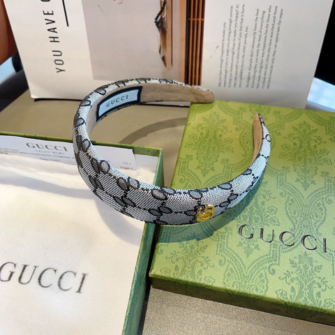 HEADBAND IN LIGHT GRAY MONOGRAM CANVAS 406053