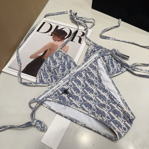 DIOR BIKINI 25S TWO PIECE IN LIGHT BLUE 742677