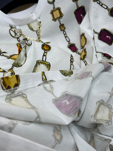 LV T SHIRT 25S IN COTTON 266298