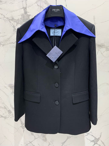 PRADA SHIRT-COLLAR BLAZER STYLE 23