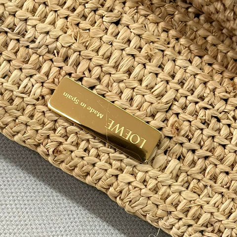 LOEWE 25S PUZZLE FOLD BAG 31 IN NATURAL CALFSKIN SHOULDER STRAP