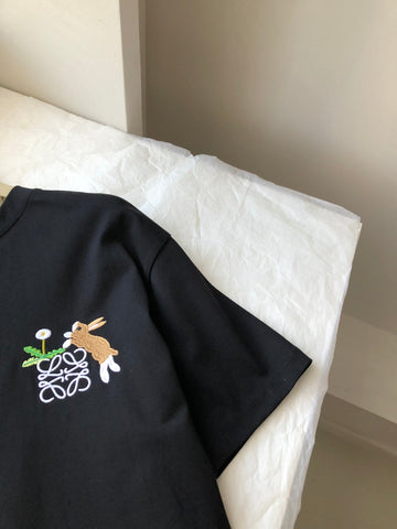 Loewe Rabbit T-shirt Black Cotton