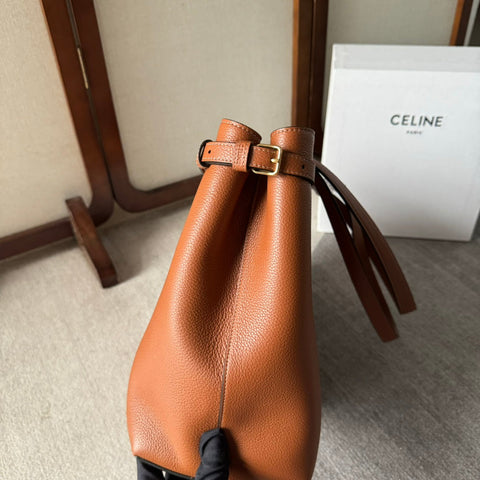 MEDIUM CABAS ANAÏS CUIR TRIOMPHE 54 IN BRONZE BROWN GRAINED CALFSKIN
