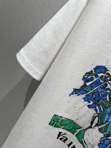 Loewe 25 Short Sleeved T-shirt White Blue Cotton 215597