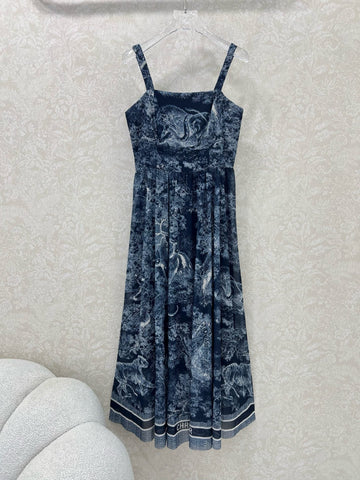 DIOR SPAGHETTI STRAP DRESS IN BLACK