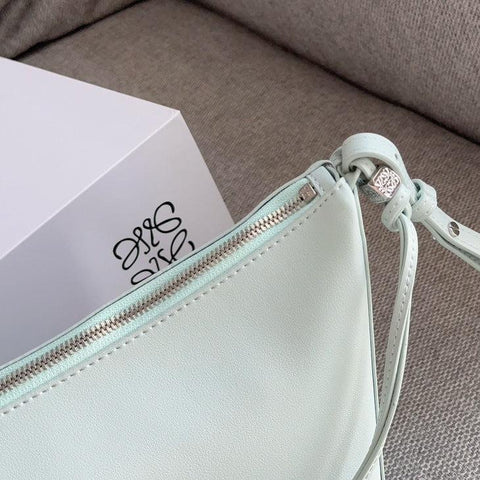 LOE LUNA HOBO 27 BAG IN SKY BLUE CALFSKIN