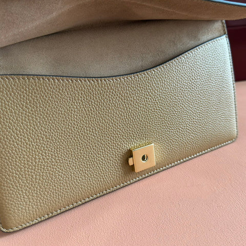 GUCCI 25S DIONYSUS WALLET 28 IN SAND BROWN CALFSKIN