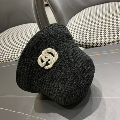 BUCKET HAT IN BLACK WOOL 389114