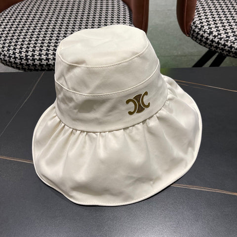 CELINE 25S BUCKET HAT 734983 IN WHITE
