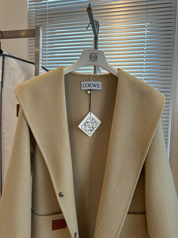 Loewe Coat Beige Cashmere