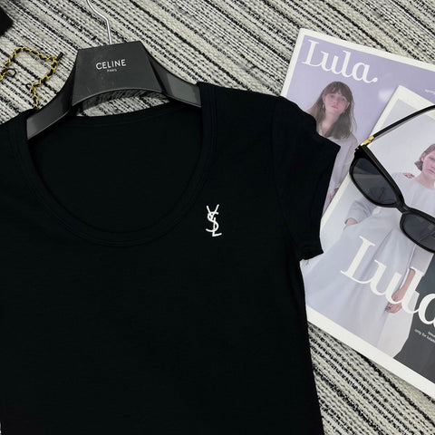 YSL T- Shirt Black 228403