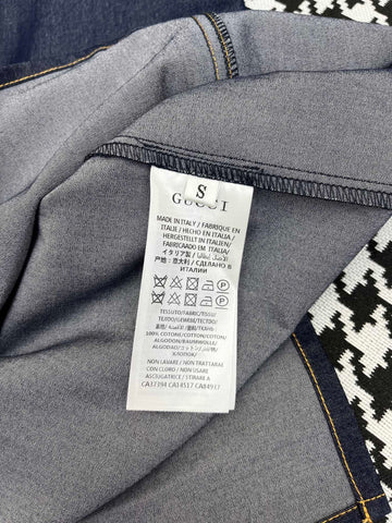 LONG SHIRT DRESS IN PAPER DENIM