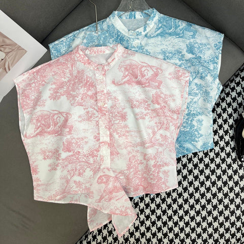 DIO SLEEVELESS SHIRT 25S IN POLYESTER 266650