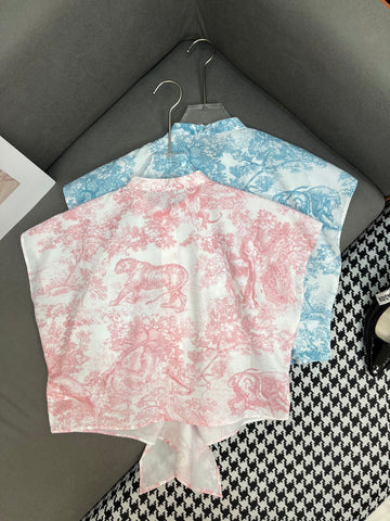 DIO SLEEVELESS SHIRT 25S IN POLYESTER 266650