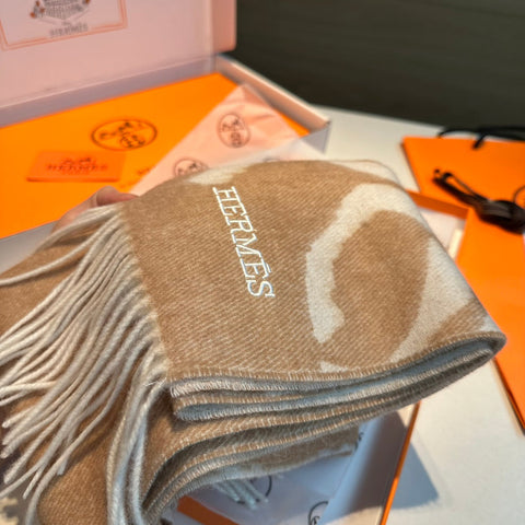 CASAQUE PORTE-CLEFS MUFFLER 180 CM TAN BROWN CASHMERE