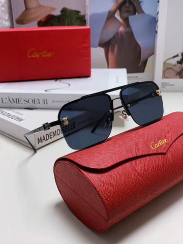 PANTHÈRE SQUARE FRAME SUNGLASSES 543534 IN METAL