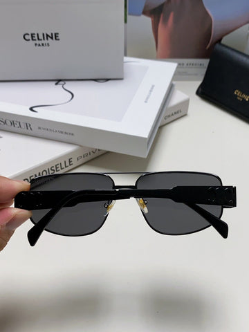 TRIOMPHE SUNGLASS 512996 IN BLACK METAL