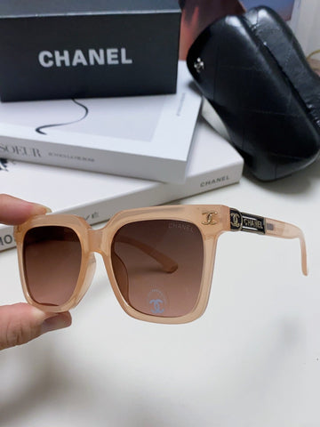 SQUARE SUNGLASSES 632877 IN PINK CLEAR ACETATE