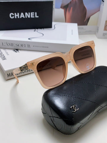 SQUARE SUNGLASSES 632877 IN PINK CLEAR ACETATE