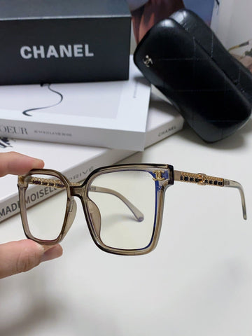 SQUARE SUNGLASSES 632881 IN GRAY CLEAR ACETATE