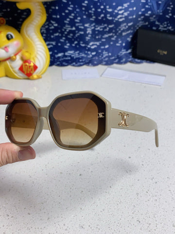 TRIOMPHE SQUARE SUNGLASS 566741 IN IVORY ACETATE