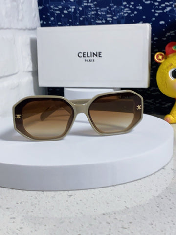 TRIOMPHE SQUARE SUNGLASS 566741 IN IVORY ACETATE