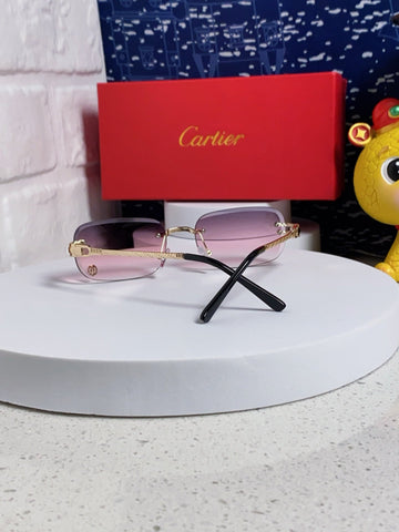 SIGNATURE C DE RECTANGULAR FRAME SUNGLASSES 533233 IN METAL