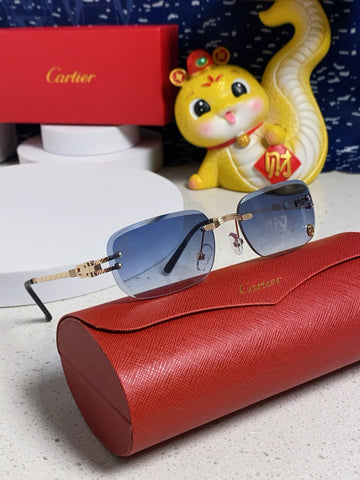 SIGNATURE C DE RECTANGULAR FRAME SUNGLASSES 533233 IN METAL