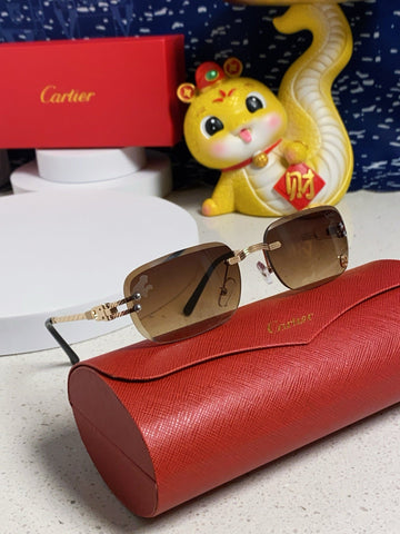 SIGNATURE C DE RECTANGULAR FRAME SUNGLASSES 533233 IN METAL