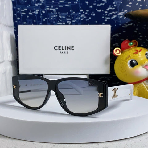 TRIOMPHE SUNGLASS 566216 IN BLACK AND WHITE ACETATE