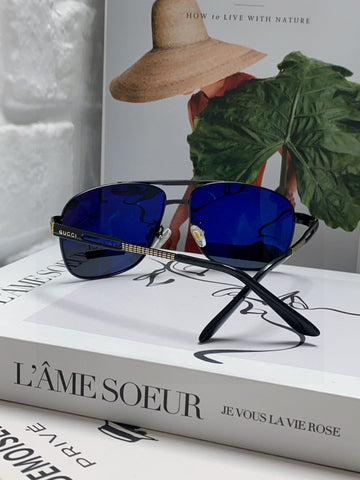 NAVIGATOR FRAME SUNGLASSES 570256 IN METAL