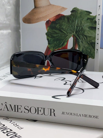 RECTANGULAR FRAME SUNGLASSES 570237 IN ACETATE