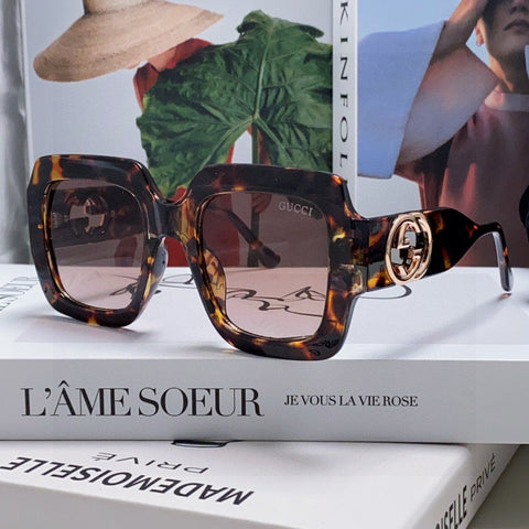 SQUARE FRAME SUNGLASSES GG0178S IN ACETATE EMBOSSED LOGO