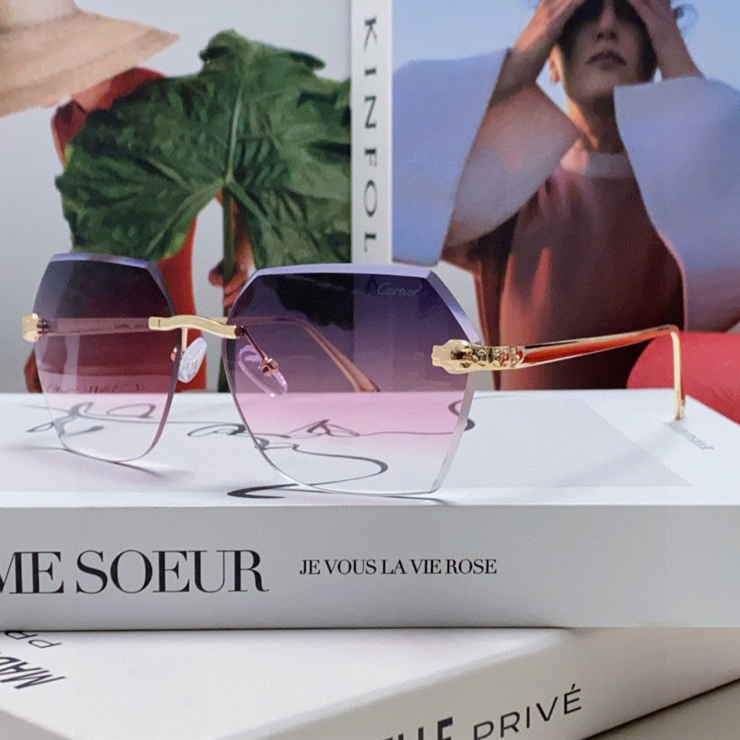 PANTHÈRE AVIATOR FRAME SUNGLASSES  575780 IN METAL