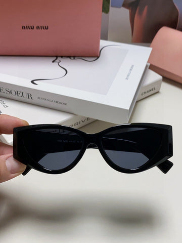 LOGO SUNGLASSES 576812 IN BLACK ACETATE