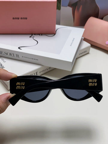 LOGO SUNGLASSES 576812 IN BLACK ACETATE