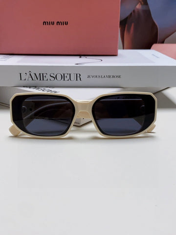 GLIMPSE SUNGLASSES 576819 IN WHITE ACETATE