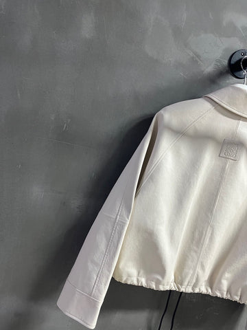 Loewe 2025 Leather Jacket White Sheepskin