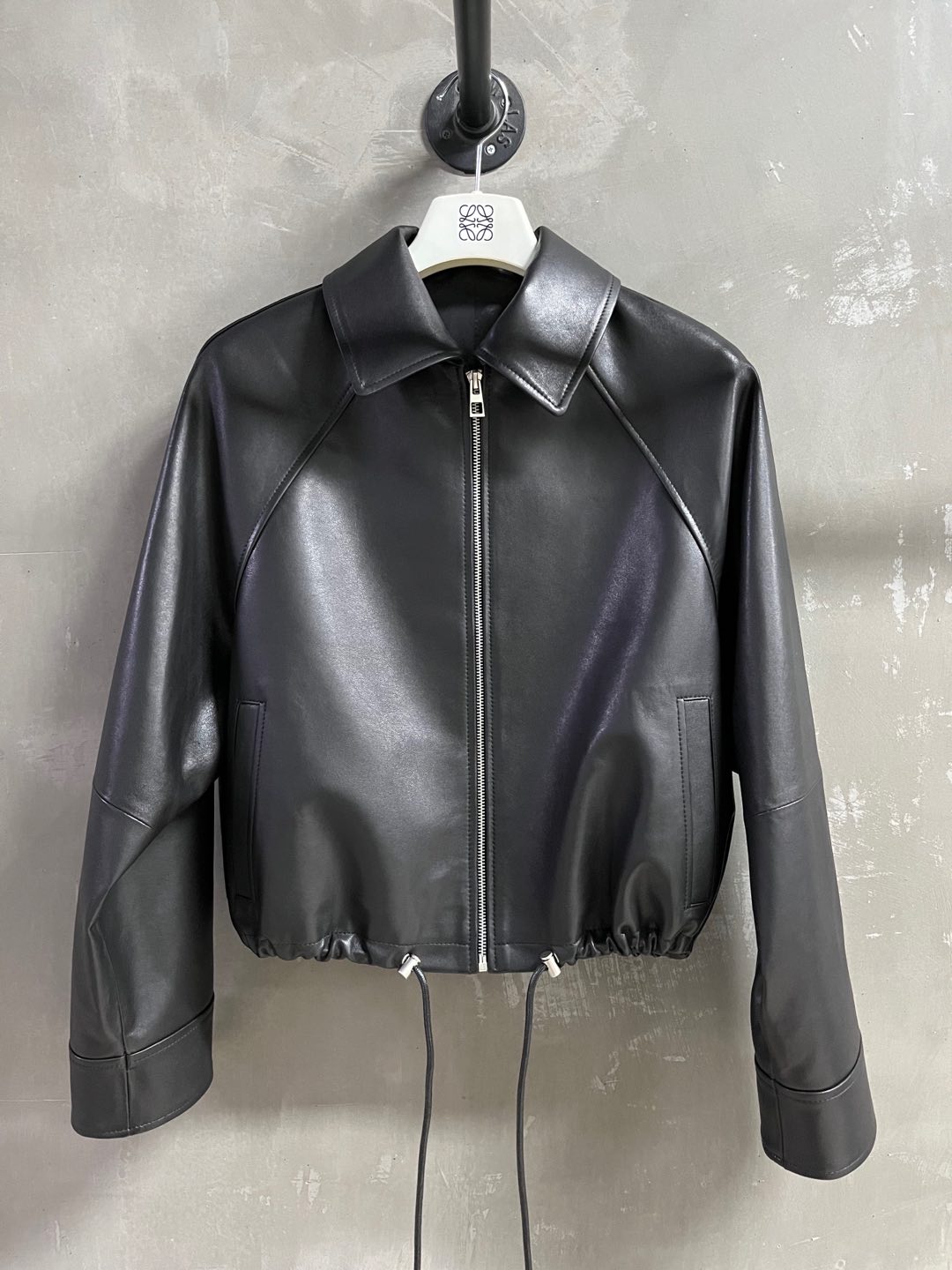 Loewe 2025 Leather Jacket Black Sheepskin