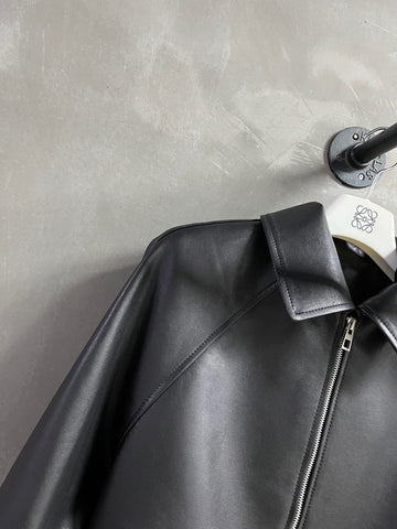 Loewe 2025 Leather Jacket Black Sheepskin