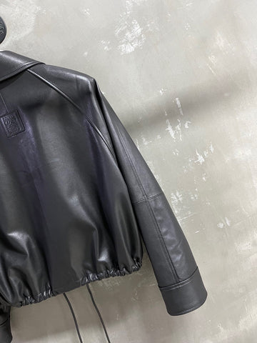 Loewe 2025 Leather Jacket Black Sheepskin