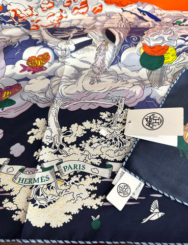 HERMES 25S SCARF 90 IN SILK 724701