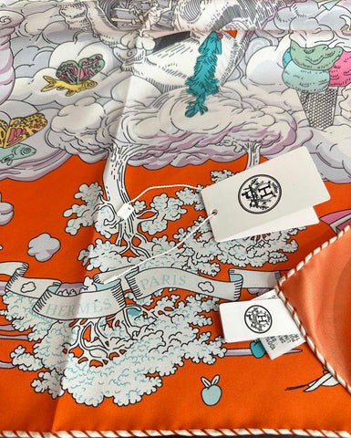 HERMES 25S SCARF 90 IN SILK 724702