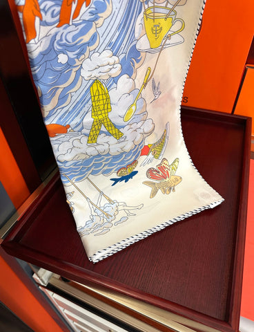 HERMES 25S SCARF 90 IN SILK 724703