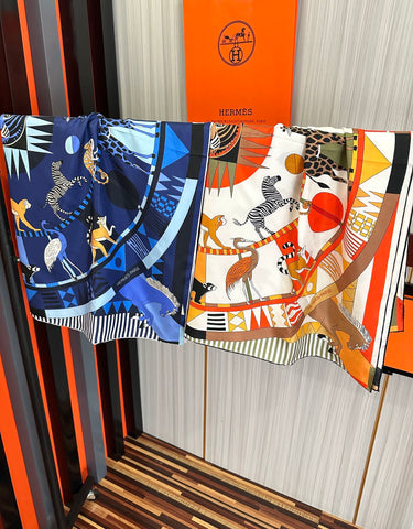 HERMES 25S SCARF 90 IN SILK 006