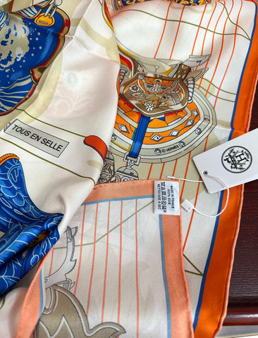 HERMES 25S SCARF 90 IN SILK 002