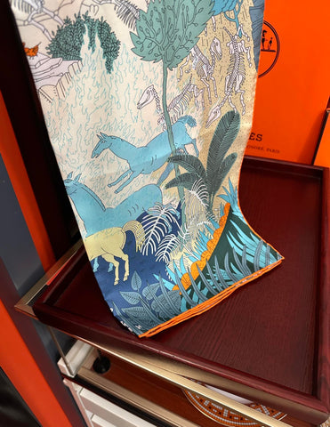 HERMES 25S SCARF 90 IN SILK 727407