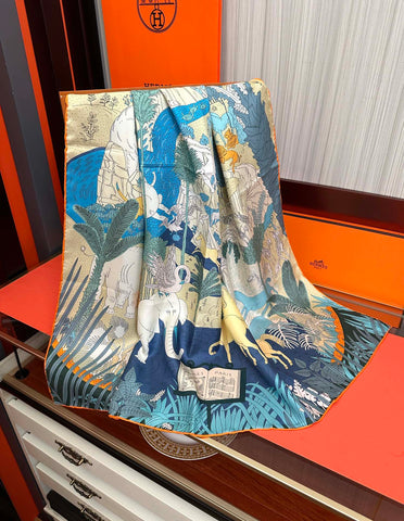 HERMES 25S SCARF 90 IN SILK 727407
