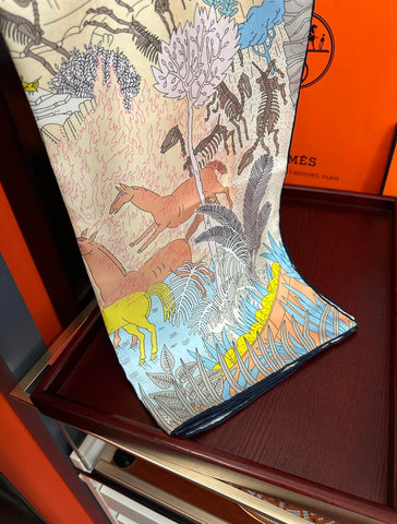 HERMES 25S SCARF 90 IN SILK 727408