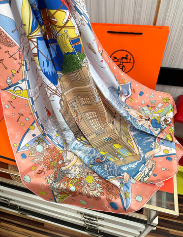 HERMES 25S SCARF 90 IN SILK 730532